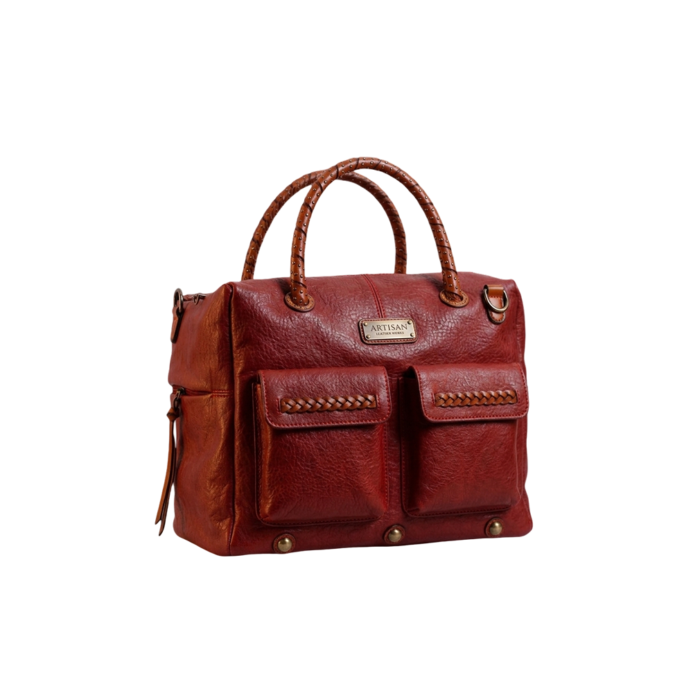 Burgundy Weekender Tote