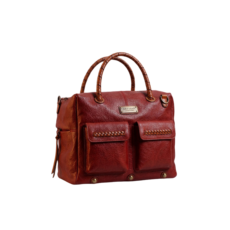 Burgundy Weekender Tote