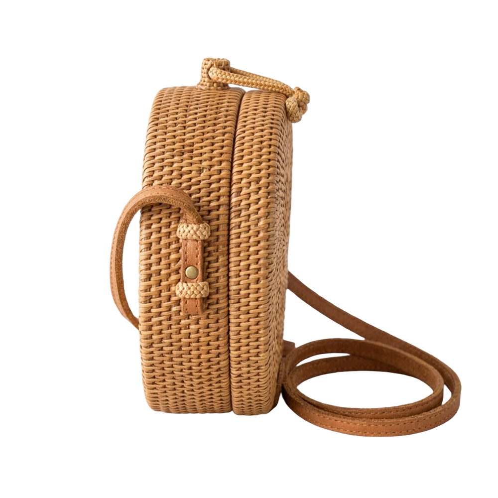 Rattan Crossbody Bag
