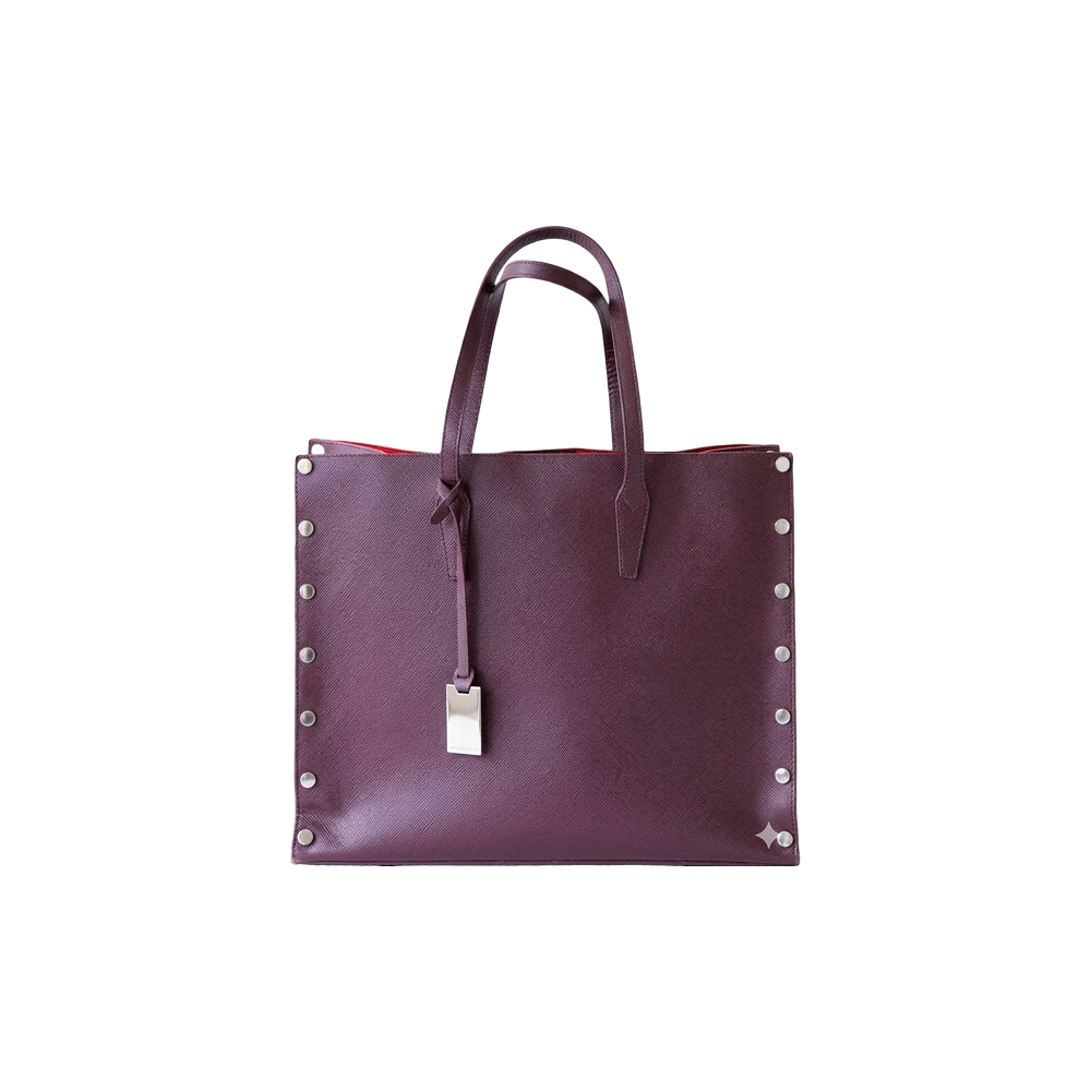 Purple Studded Tote