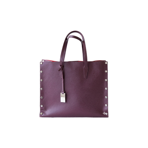 Purple Studded Tote