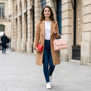 Blush Quilted Clutch