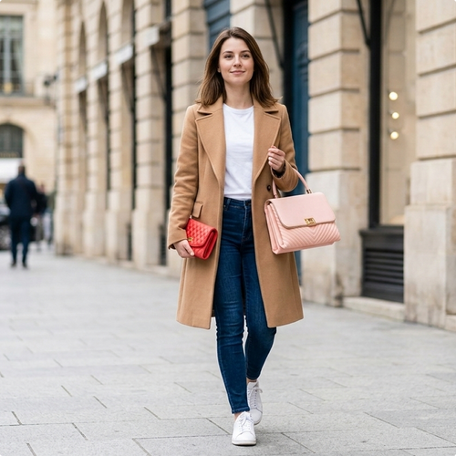 Blush Quilted Clutch