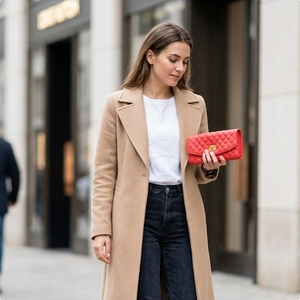 Coral Flap Wallet