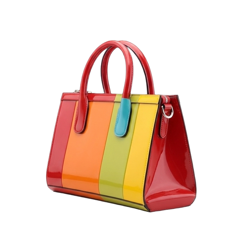 Rainbow Block Tote