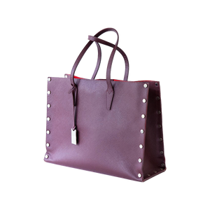 Purple Studded Tote