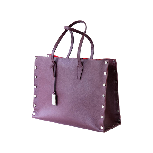 Purple Studded Tote