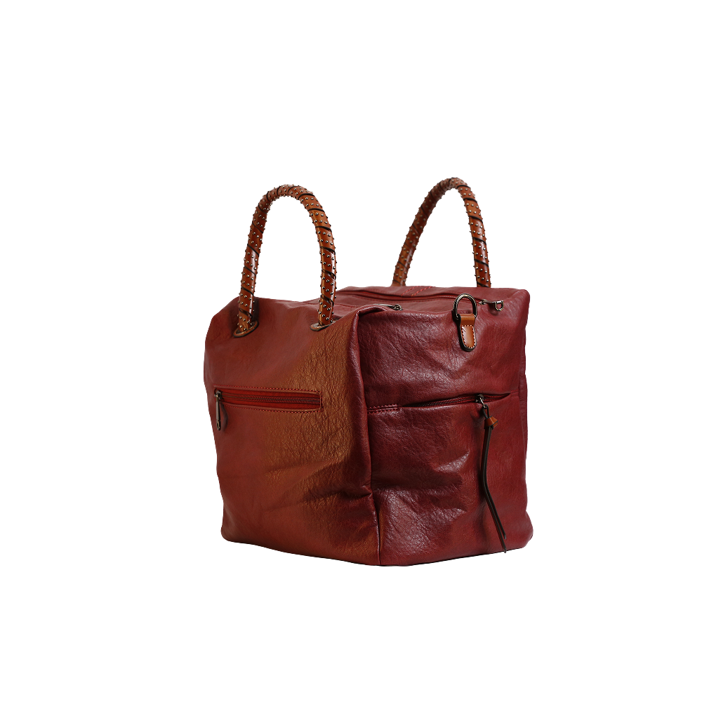 Burgundy Weekender Tote
