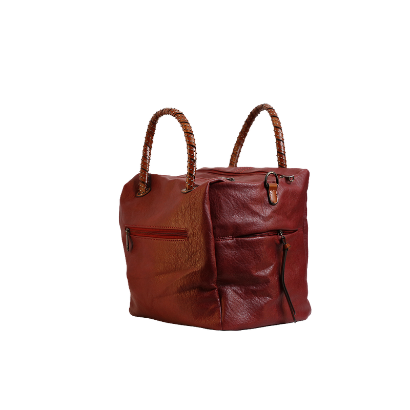 Burgundy Weekender Tote