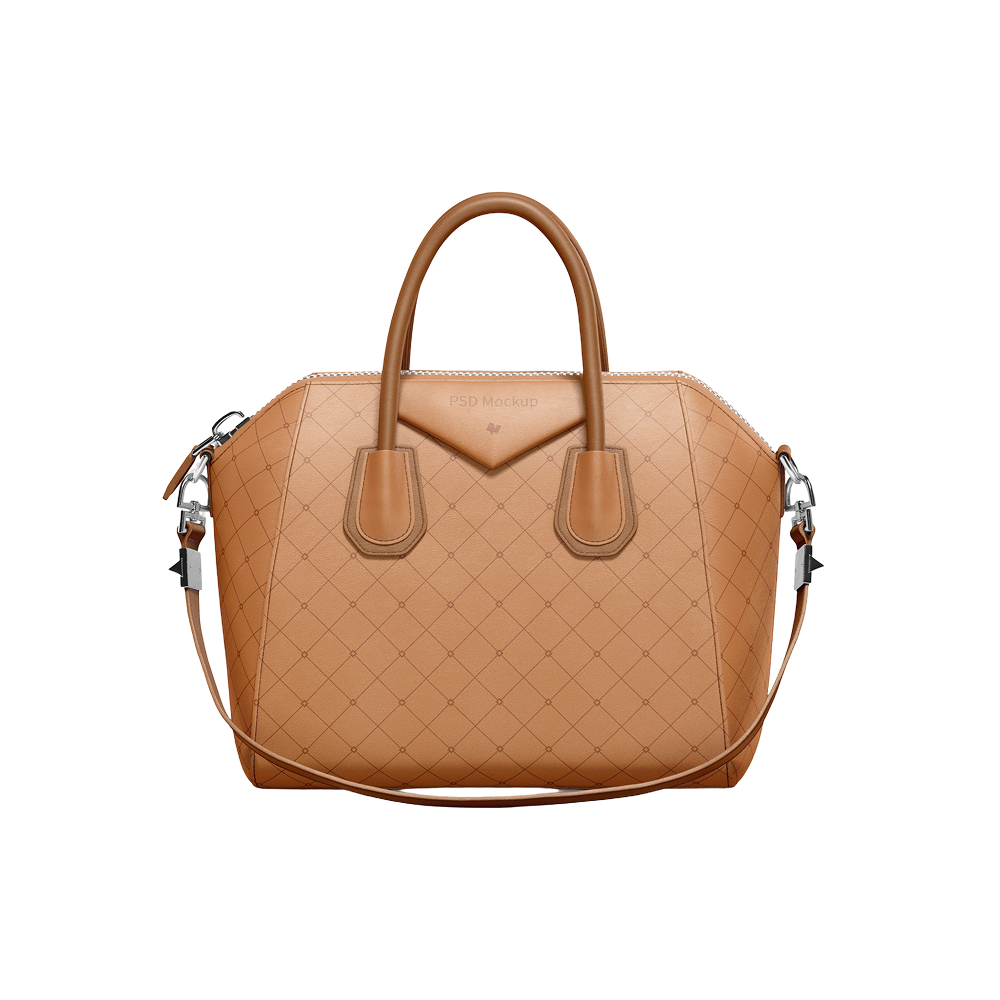 Tan Quilted Satchel