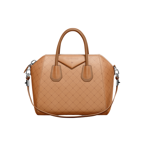 Tan Quilted Satchel