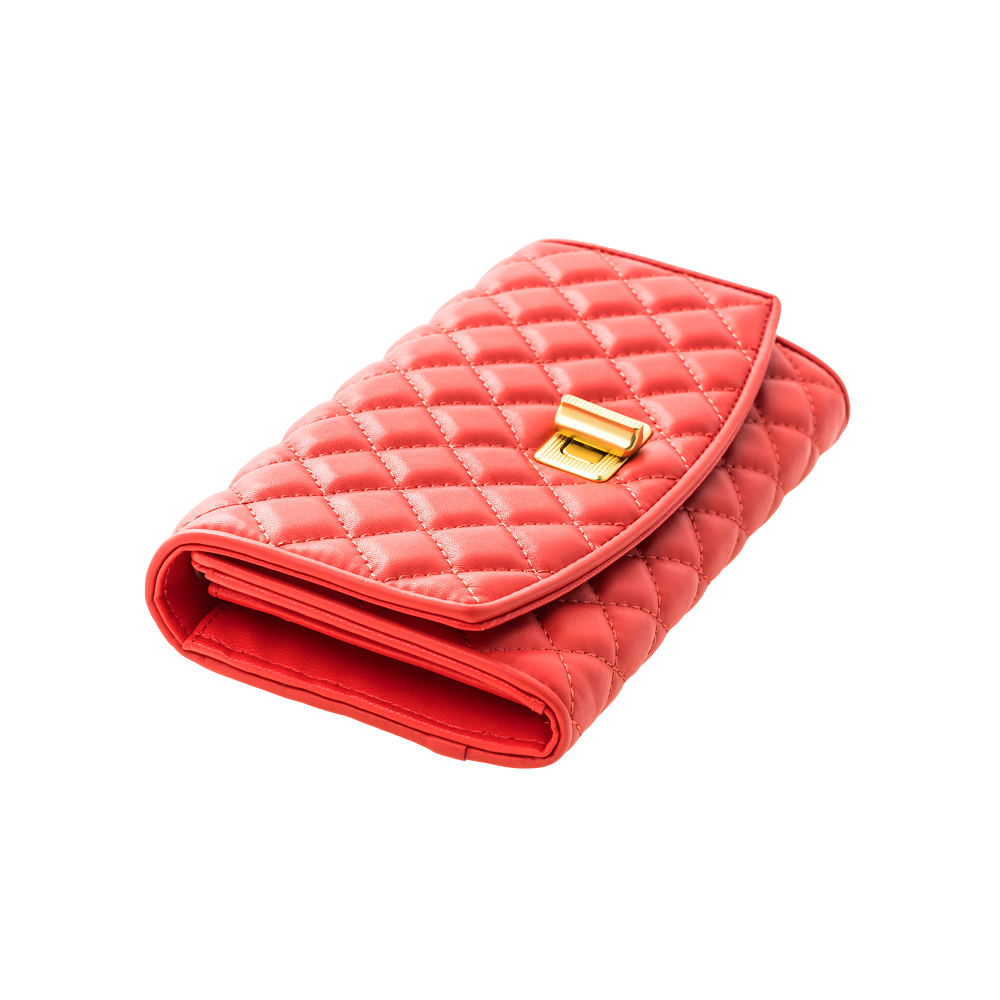 Coral Flap Wallet