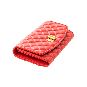 Coral Flap Wallet