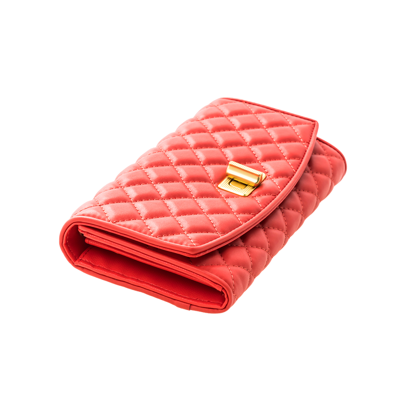 Coral Flap Wallet