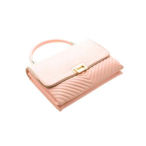 Blush Quilted Clutch